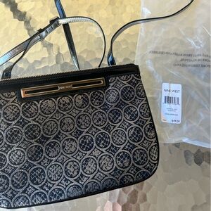 Nine West Black and Silver Circle Design Bag